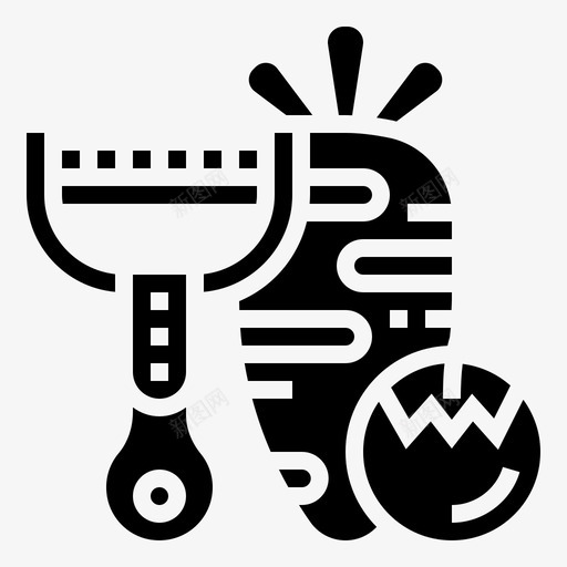 削皮器胡萝卜刮刀图标svg_新图网 https://ixintu.com 切片机 刮刀 削皮器 厨房工具 胡萝卜 蔬菜