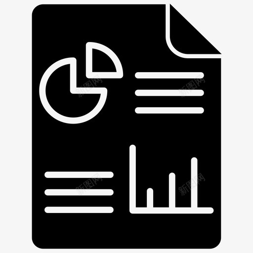 业务报告文档财务图标svg_新图网 https://ixintu.com 业务 填充 报告 文档 统计 财务