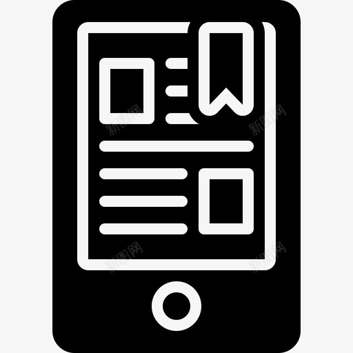 平板电脑书签概念图标svg_新图网 https://ixintu.com 书签 平板电脑 教育 显示屏 概念 电子阅读器