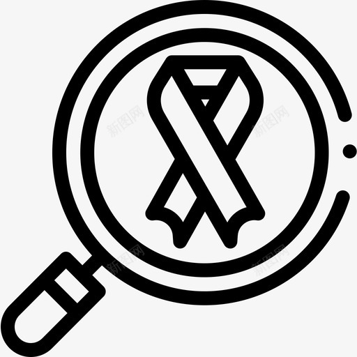 搜索世界癌症意识日12线性图标svg_新图网 https://ixintu.com 世界 意识 搜索 癌症 线性