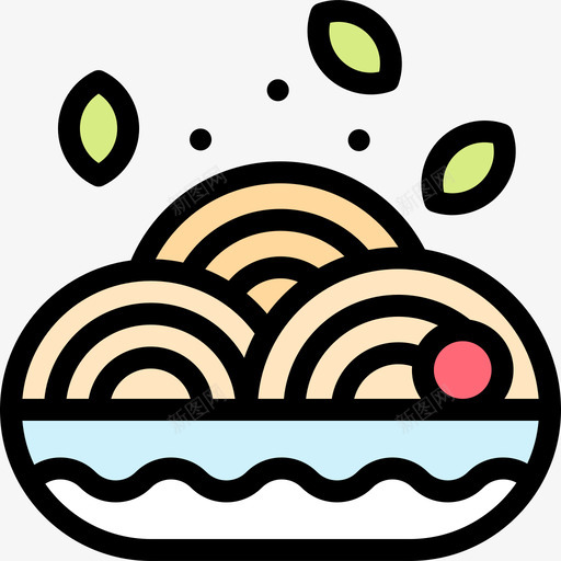 意大利面夏季食品和饮料2线性颜色图标svg_新图网 https://ixintu.com 夏季食品和饮料2 意大利面 线性颜色