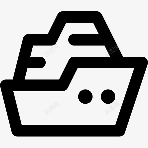救生艇应急服务31直线型图标svg_新图网 https://ixintu.com 应急服务31 救生艇 直线型
