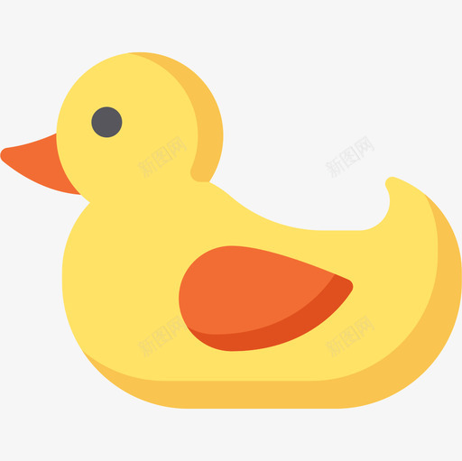 鸭子宝宝84扁的图标svg_新图网 https://ixintu.com 宝宝 扁的 鸭子
