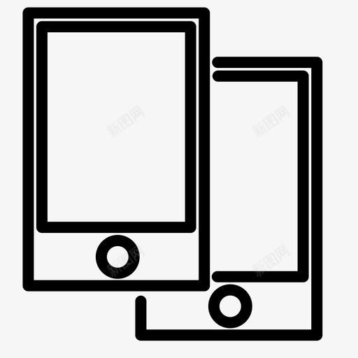 苹果iphone设备技术图标svg_新图网 https://ixintu.com 技术 苹果iphone 设备