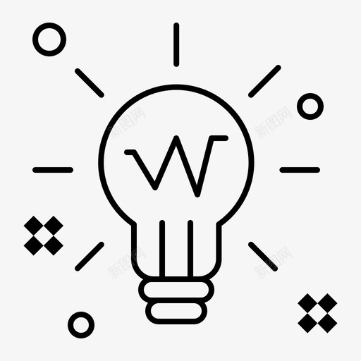 灯泡发光体创意图标svg_新图网 https://ixintu.com 人才 创意 发光体 灯光 灯泡 管理 解决方案