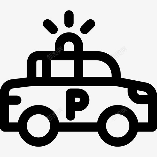 警车犯罪调查33直线型图标svg_新图网 https://ixintu.com 犯罪 直线 线型 警车 调查