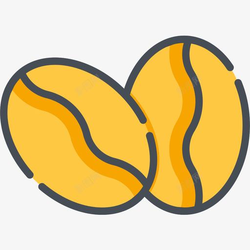 咖啡豆咖啡店100双色图标svg_新图网 https://ixintu.com 双色 咖啡店100 咖啡豆