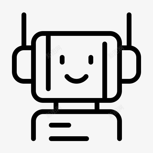 友好机器人自动化机器人图标svg_新图网 https://ixintu.com 友好 工厂 数字 机器人 联网 自动化