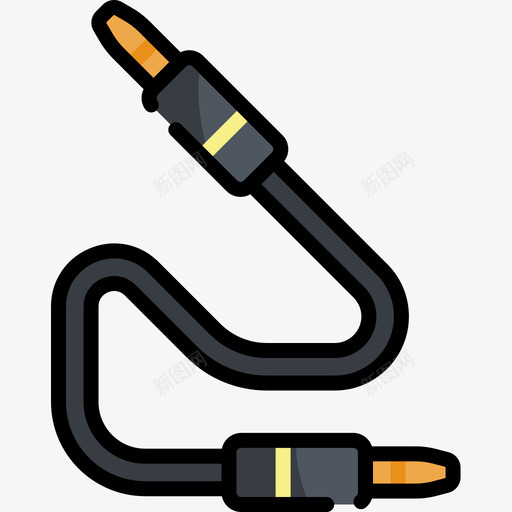 连接器音乐115线性颜色图标svg_新图网 https://ixintu.com 线性颜色 连接器 音乐115