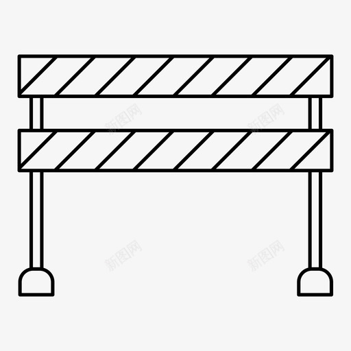 围栏屏障防护图标svg_新图网 https://ixintu.com 围栏 安全锥 屏障 防护