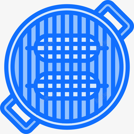 玉米烧烤28蓝色图标svg_新图网 https://ixintu.com 烧烤 玉米 蓝色