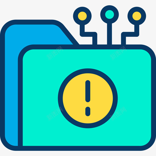 文件夹网络安全11线性颜色图标svg_新图网 https://ixintu.com 文件夹 线性 网络安全 颜色
