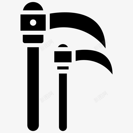 镰刀园艺工具农业字形标集图标svg_新图网 https://ixintu.com 农业 园艺 图标 字形 工具 镰刀