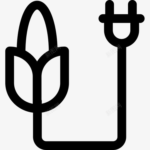 生物能源可再生能源24线性图标svg_新图网 https://ixintu.com 再生 可再 生物 生物能 线性 能源