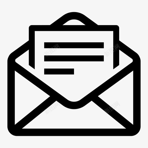 阅读邮件电子邮件信封图标svg_新图网 https://ixintu.com 5倍 信件 信封 用户界面 电子邮件 轮廓 邮件 邮寄 阅读