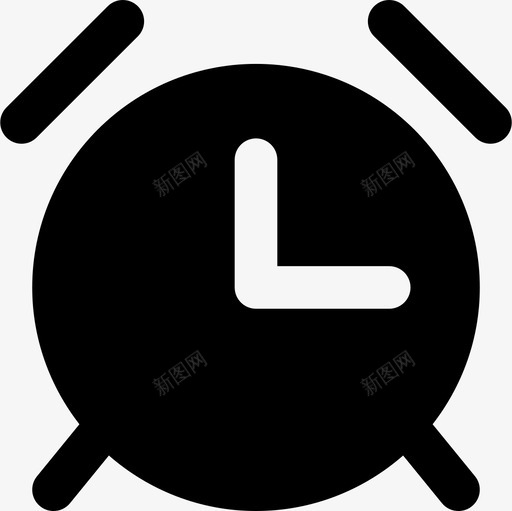 报警日期和时间7已填充图标svg_新图网 https://ixintu.com 已填充 报警 日期和时间7