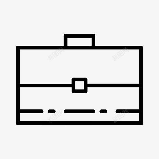 手提箱包行李箱图标svg_新图网 https://ixintu.com 办公 工作 手提箱 线路 行李箱