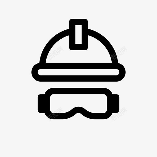 采购产品头盔和护目镜头盔和护目镜建筑图标svg_新图网 https://ixintu.com 作业工具线 头盔和护目镜 工作 建筑 设备 采购产品头盔和护目镜