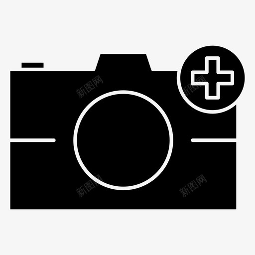 添加照片添加图像添加图标svg_新图网 https://ixintu.com 办公室 图像 图片 新照片 标志 标志符 添加 照片 相机 符号