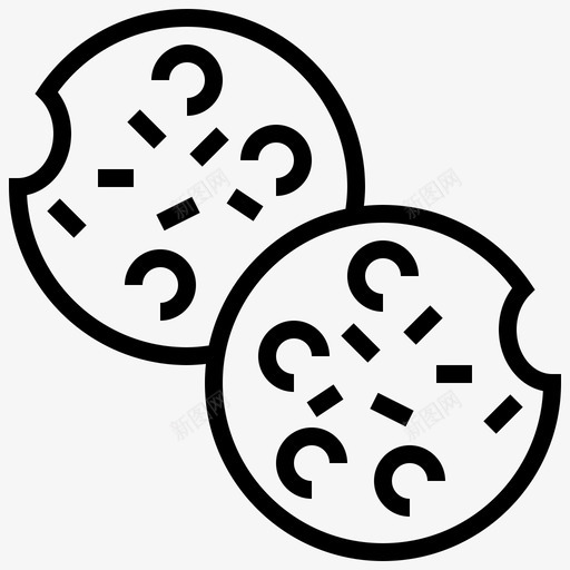 曲奇烘焙饼干图标svg_新图网 https://ixintu.com 曲奇 烘焙 甜点 甜点和糖果1 菜肴 饼干