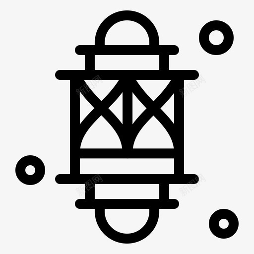 灯笼节日灯图标svg_新图网 https://ixintu.com 斋月 斋月开斋节 灯 灯笼 节日