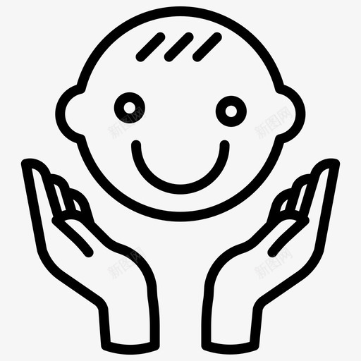 男孩孩子手图标svg_新图网 https://ixintu.com 孩子 男孩