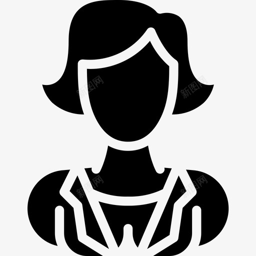 女性配置文件占位符1填充图标svg_新图网 https://ixintu.com 占位符 填充 女性 配置文件
