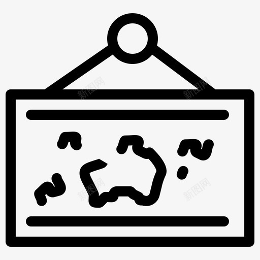 地理图挂图相框图标svg_新图网 https://ixintu.com 地理图 挂图 相框