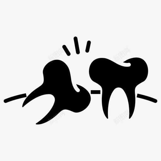 阻生牙科牙医图标svg_新图网 https://ixintu.com 牙医 牙科 牙齿 阻生