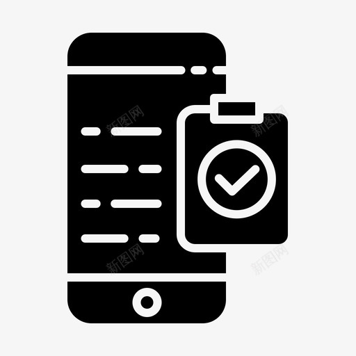 检查列表移动应用程序16字形图标svg_新图网 https://ixintu.com 列表 字形 应用程序 检查 移动