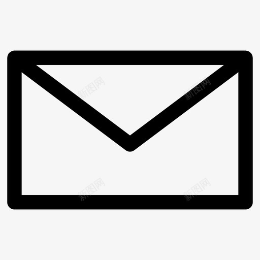 邮件信封信件图标svg_新图网 https://ixintu.com 信件 信封 消息 秘密 网页设计加粗图标 邮件