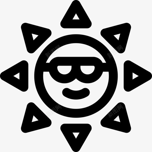 太阳夏季销售14直线图标svg_新图网 https://ixintu.com 夏季 太阳 直线 销售