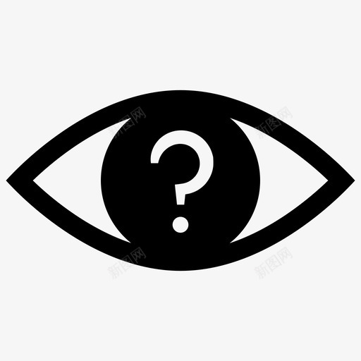 犹豫不决发问困惑图标svg_新图网 https://ixintu.com 发问 困惑 犹豫不决 疑问 目光 集中