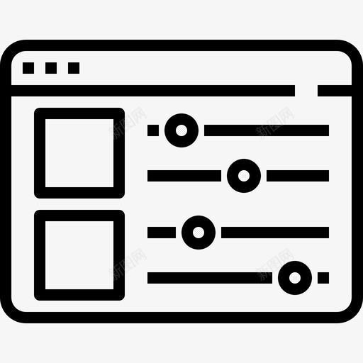 程序调整界面浏览器应用程序计算机图标svg_新图网 https://ixintu.com 应用程序 程序调整界面浏览器 计算机