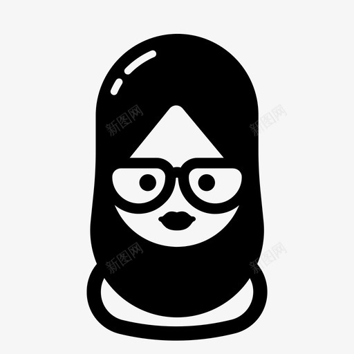 头巾伊斯兰教穆斯林图标svg_新图网 https://ixintu.com 伊斯兰教 头巾 女人 穆斯林