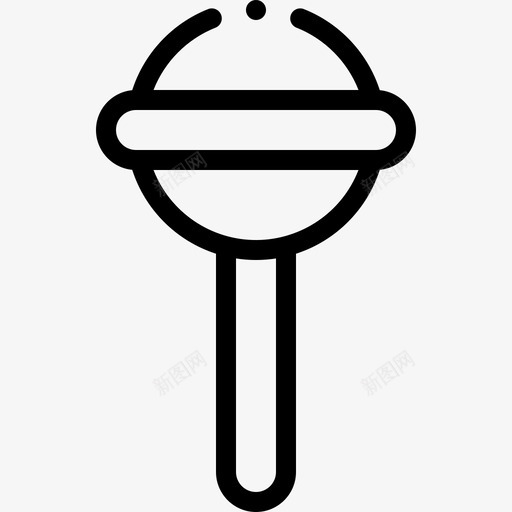 棒棒糖甜点和糖果5线性图标svg_新图网 https://ixintu.com 棒棒糖 甜点 糖果 线性
