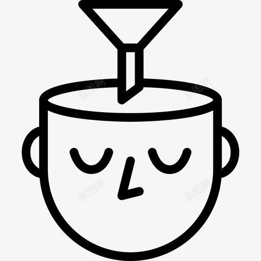 漏斗人的能力轮廓图标svg_新图网 https://ixintu.com 人的 漏斗 能力 轮廓