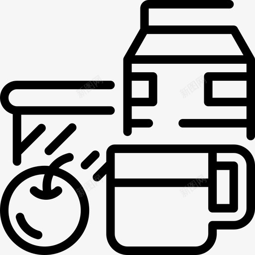 早餐生活方式10直系图标svg_新图网 https://ixintu.com 早餐 生活方式10 直系