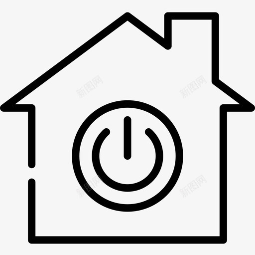 电源域8线性图标svg_新图网 https://ixintu.com 电源 线性