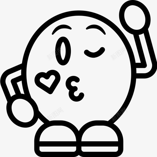线性表情眨眼3图标svg_新图网 https://ixintu.com 眨眼3 线性表情