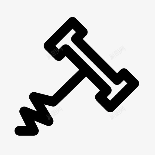 螺旋塞瓶子家用图标svg_新图网 https://ixintu.com 家用 开瓶器 旋塞 瓶子 葡萄酒 螺旋