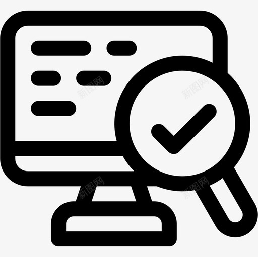检查显影63线性图标svg_新图网 https://ixintu.com 显影 检查 线性