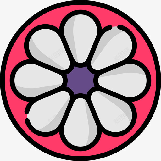 芒果水果蔬菜12线形颜色图标svg_新图网 https://ixintu.com 水果 线形 芒果 蔬菜 颜色