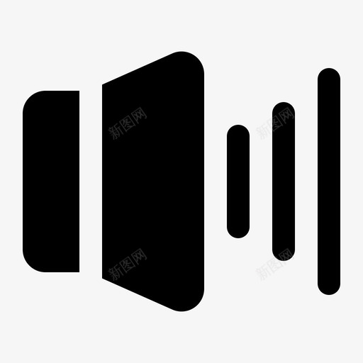 音频电影扬声器图标svg_新图网 https://ixintu.com 字形 扬声器 电影 音频