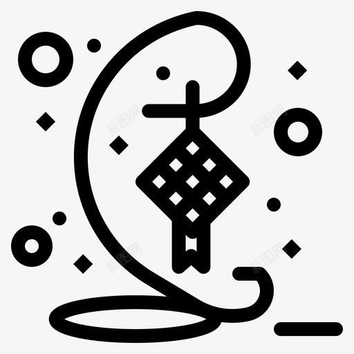 装饰开斋节哈里拉亚图标svg_新图网 https://ixintu.com 丝带 哈里拉亚 开斋节 装饰