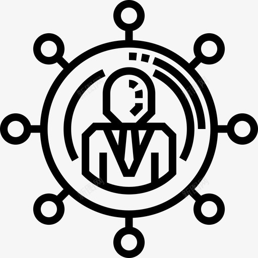 联系领导力24直线型图标svg_新图网 https://ixintu.com 直线 线型 联系 领导力