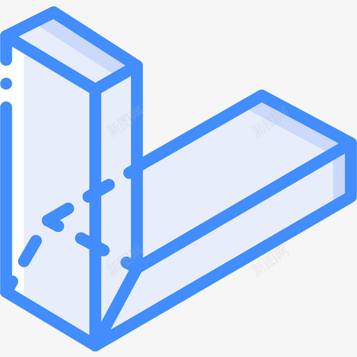 建筑和工具木工1蓝色图标svg_新图网 https://ixintu.com 工具 建筑 木工 蓝色