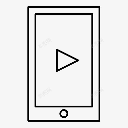 播放电话开始播放器图标svg_新图网 https://ixintu.com 办公室线路 开始 播放器 播放按钮 播放电话