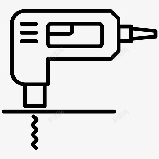 木工圆锯木工工具拼图图标svg_新图网 https://ixintu.com 卷锯 拼图 施工线矢量图标集 木工圆锯 木工工具 电锯