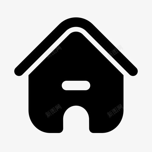 主页房屋页面图标svg_新图网 https://ixintu.com 主页 实体 房屋 网站 页面